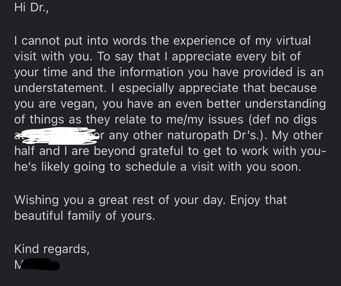 One-Time Consultation with Dr. Vincent